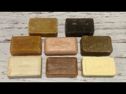 Видео: ASMR Soap/ cutting very dry soap/ резка очень сухого мыла/ ретро мыло