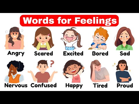Видео: Слова для обозначения чувств на английском языке | Легко выучите лексику по теме «Эмоции»