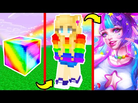 Видео: 🌈 КАК МЕНЯЛАСЬ ДЕВУШКА РАДУЖНЫЙ БЛОК И ЕЁ ЖИЗНЕННЫЙ ЦИКЛ МАЙНКРАФТ!