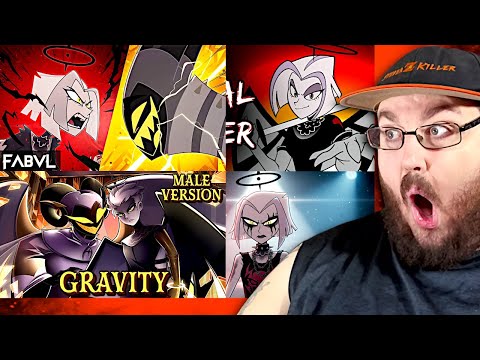 Видео: Hazbin Hotel - "Gravity" | FabvL версия и 3 кавера Gravity Metal | РЕАКЦИЯ на 2 сезон Hazbin Hote...
