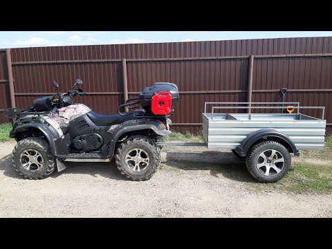 Видео: Самодельный прицеп для квадроцикла (спустя год эксплуатации)