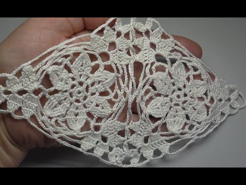 Видео: Crochet Triangle Motif Треугольный мотив крючком из журнала Дуплет