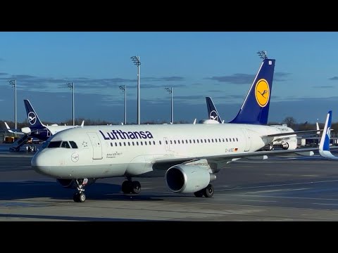 Видео: Airbus A319-100 | Lufthansa | Мюнхен (MUC) — Ницца (NCE) | Полный Полёт | 4К