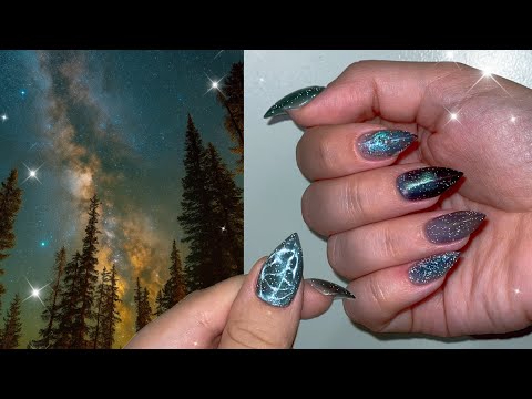 Видео: КОГТИ ЗВЕЗДНОЕ НЕБО. Результатом недовольна 🤪