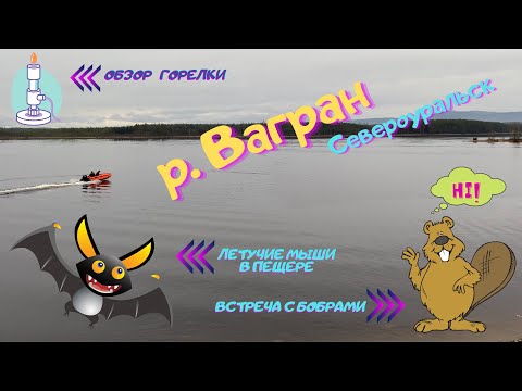 Видео: Североуральск. Река Вагран. Прогулка по реке на водомёте. Встреча с летучими мышами и бобрами.