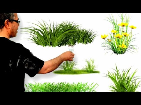 Видео: Топ 5 крутых идей рисования травы