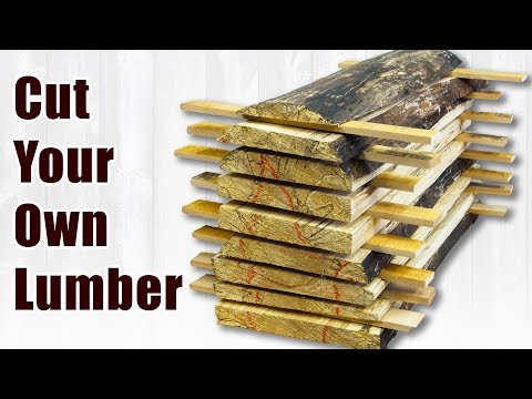 Видео: Как самостоятельно распилить бревна на доски