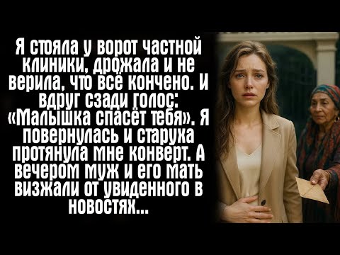 Видео: Я стояла у ворот частной клиники, дрожала и не верила, что всё кончено  И вдруг сзади голос