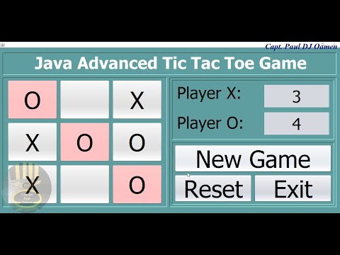 Видео: Как создать продвинутую игру «Крестики-нолики» в Java NetBeans