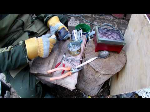 Видео: Литьё картечи в домашних условиях.