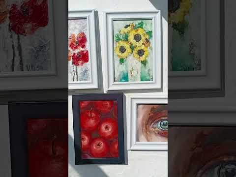 Видео: Миниатюры 10х15 сувениры для друзей #craft #diy #paintingcraft #art #artist #painting