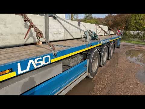 Видео: Бетонная колонна 20,50м с фабрики на стройку. 