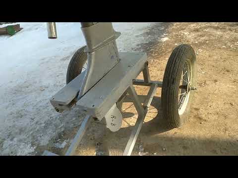 Видео: Гибрид 7л/с. С двигателем Чемпион+стрела, выхлоп в воду.