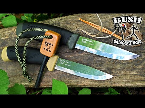 Видео: Нож Morakniv Companion HeavyDuty против Mora Companion. Ножи для леса.