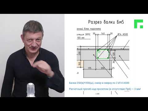 Видео: Вопрос заказчика. Нужно ли усилить перемычку 4 м под монолитным перекрытием?