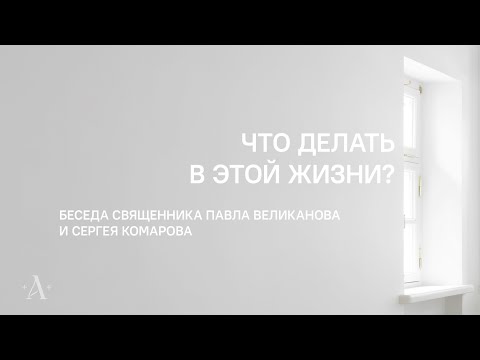 Видео: «Что делать в этой жизни? Беседа с священником Павлом Великановым»