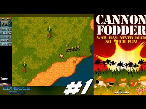 Видео: Cannon Fodder (Пушечное мясо) - 1 часть прохождения игры (Sega Mega Drive, 16-bit)