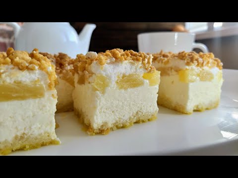 Видео: Нежнейший сырник с ананасами /Pineapple cheesecake