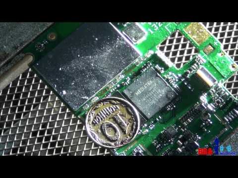 Видео: Lenovo A820 не включается.Отбитые пятаки под флешкой. Часть 1