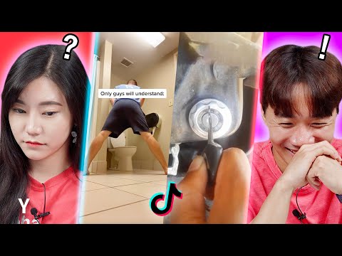 Видео: Корейский парень и девушка реагируют на TikTok: «Только МАЛЬЧИКИ поймут» | Y
