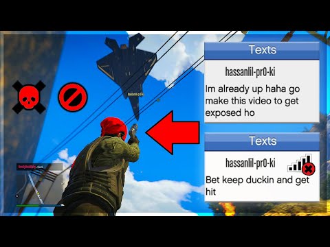 Видео: Троллинг истребителя F-160, который пытается выгнать меня из GTA Online