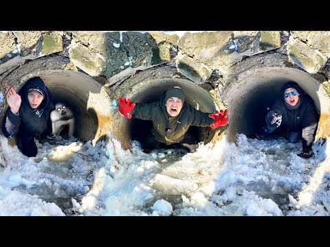 Видео: Кто первый выберется из под земли получит 1000$