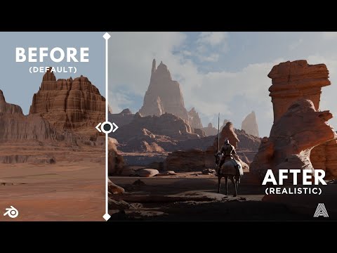 Видео: Реалистичные пейзажи в Blender