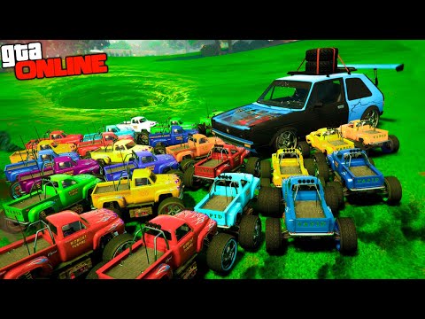 Видео: ОДИН ПРОТИВ МИЛЛИОНА! ЗАЖАЛИ НАС И ТЕПЕРЬ МЫ НЕ МОЖЕМ ДАЖЕ СДВИНУТЬСЯ НА ВЫЖИВАНИИ В ГТА 5 ОНЛАЙН