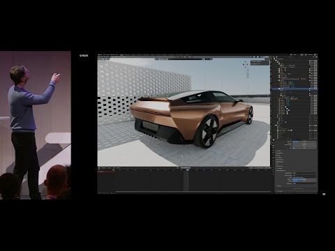 Видео: Nissan 500sx: ретро-футуристический концепт-кар — Blender Conference 2025