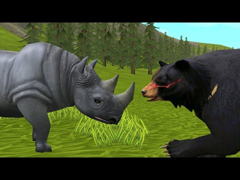 Видео: НОСОРОГ победил четыре БОССА гималайских медведей в WildCraft