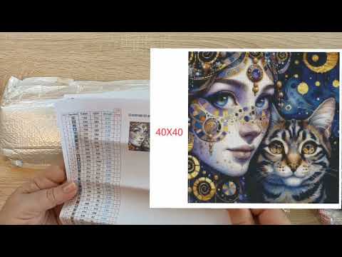 Видео: Алмазная мозаика. Распаковка.