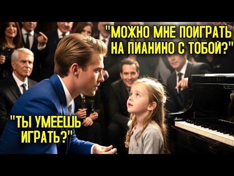 Видео: Бедная девочка просит молодого миллионера сыграть на пианино на вечеринке — его ответ оказывается