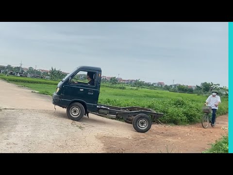 Видео: Присоединяем двигатель мотоцикла к старому сломанному грузовику, он заведется?