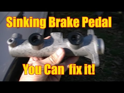 Видео: Исправление проваливающейся педали тормоза - ОТСУТСТВИЕ АБС... Время главного цилиндра!!