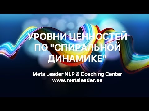 Видео: Уровни ценностей по "Спиральной динамике". К. Прищенко.