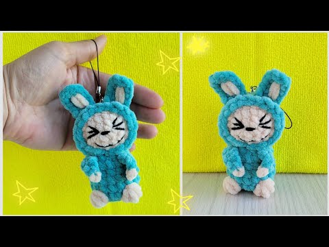 Видео: Мини ЛАБУБУ Брелок из плюша крючком 💖 Labubu crochet💖 Labubu häkeln