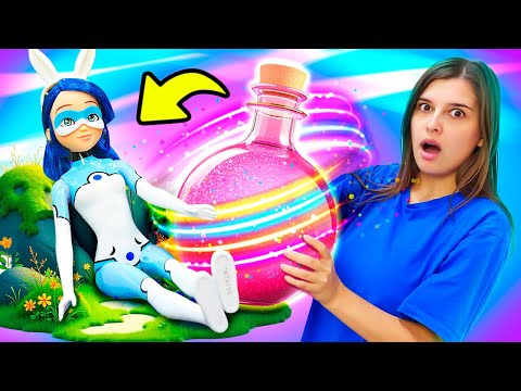 Видео: Магическая трансформация Маринет - Леди Баг идет в салон красоты для девочек - Игрушки Miraculous