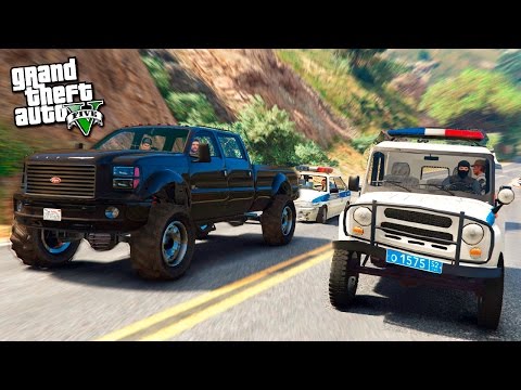 Видео: GTA 5 ПАТРУЛЬ ДПС - ПОГОНЯ УАЗИКА ЗА ДЖИПОМ В GTA 5! (gta 5 моды)