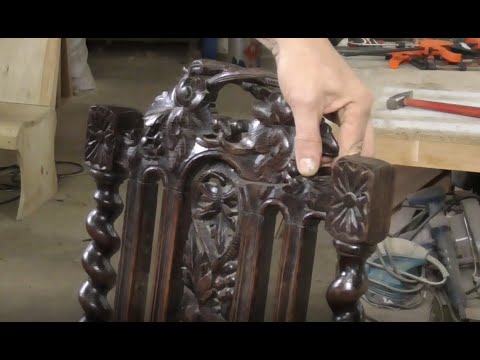 Видео: Реставрация антикварного стула