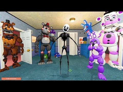 Видео: АНИМАТРОНИКИ ПУГАЮТ ОХРАННИКА FNAF 4 ► Garry's Mod
