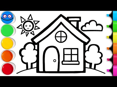 Видео: 🏡 Как нарисовать красивый дом | Простое пошаговое руководство