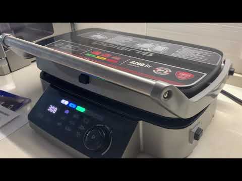 Видео: Гриль-пресс Polaris PGP 3002DP Optimal Temp