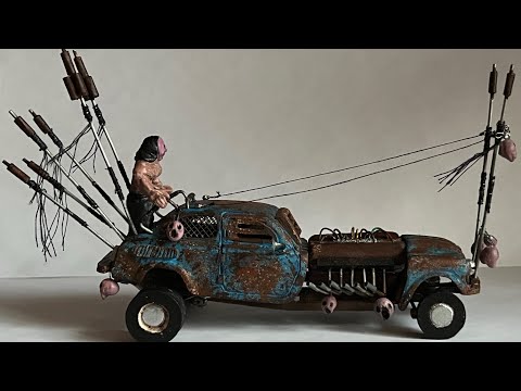 Видео: ЗАЗ 965 из дерева в масштабе 1/35 (Mad Max style)