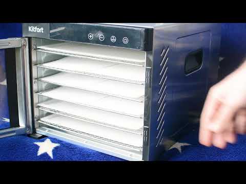 Видео: Сушка грибов, фарша и крабовых палочек для похода с помощью сушилки Kitfort KT-1911