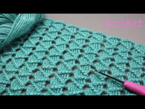 Видео: Всего 1 ряд, а результат ВПЕЧАТЛЯЕТ! УЗОР КОСИЧКИ крючком вязание для новичков  EASY Pattern Crochet