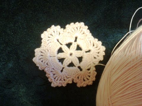 Видео: Как связать красивый цветочный мотив. How to tie a beautiful floral motif.