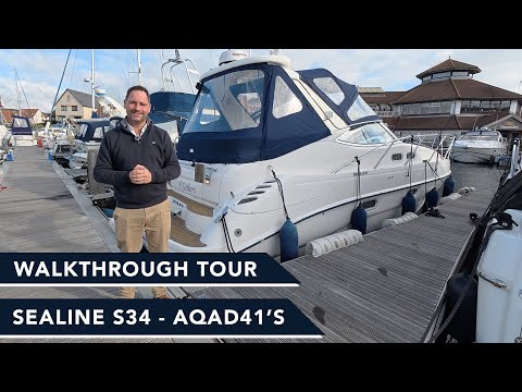 Видео: Обзорная экскурсия по Sealine S34 с многочисленными улучшениями, представленная в великолепном со...