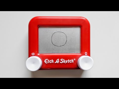 Видео: Как нарисовать круг в Etch A Sketch | Учебное пособие по рисованию в Etch A Sketch