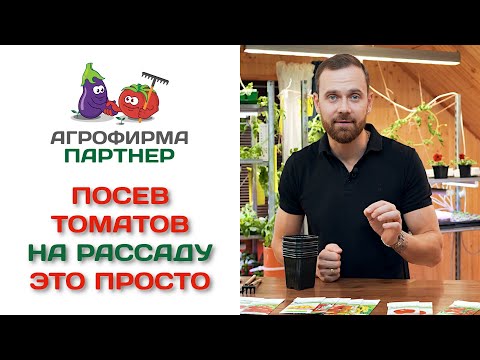 Видео: Посев томатов на рассаду - это просто