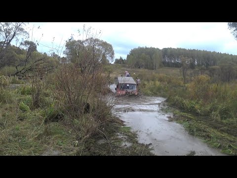 Видео: Off-road Тула-Суворов-2021, часть 3, глубокий брод и ЛуАЗ без шноркеля тоже смог